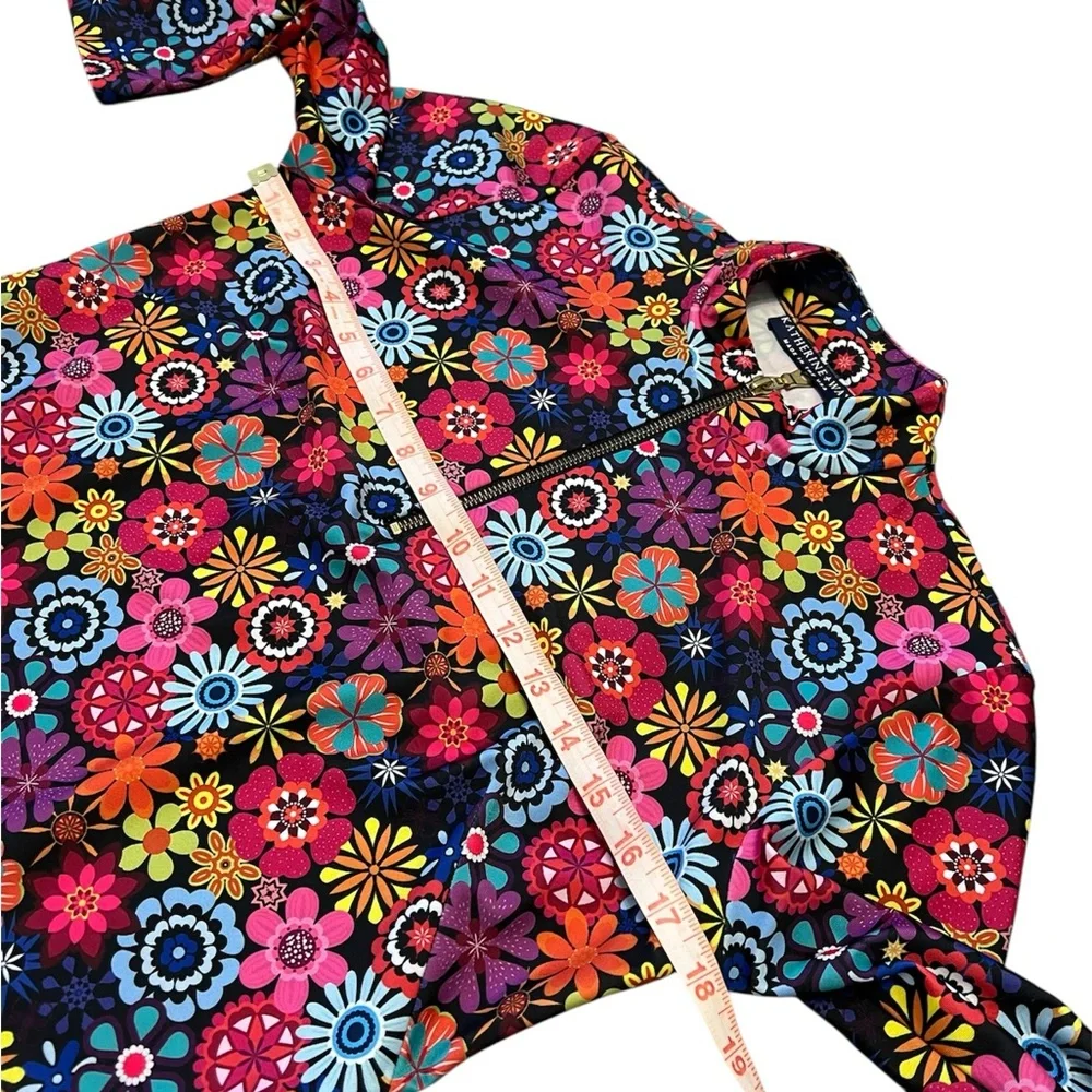 KATHERINE’S WAY DORAL dress in bold blossoms shift dress NWOT size XS UPF 50+ - Picture 7 of 12